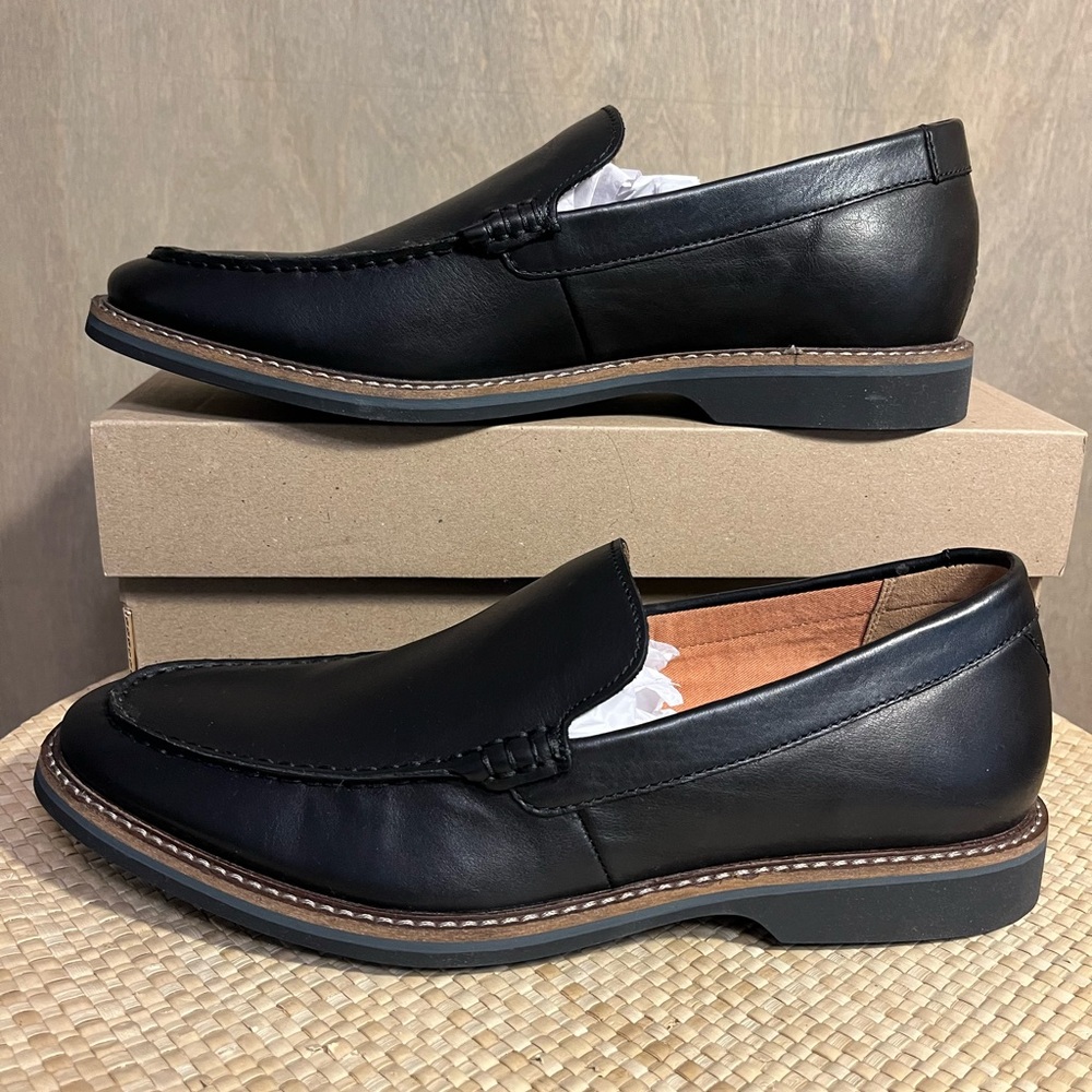 Clarks Atticus Edge Black Loafer 8.5M new in box - Picture 2 of 10